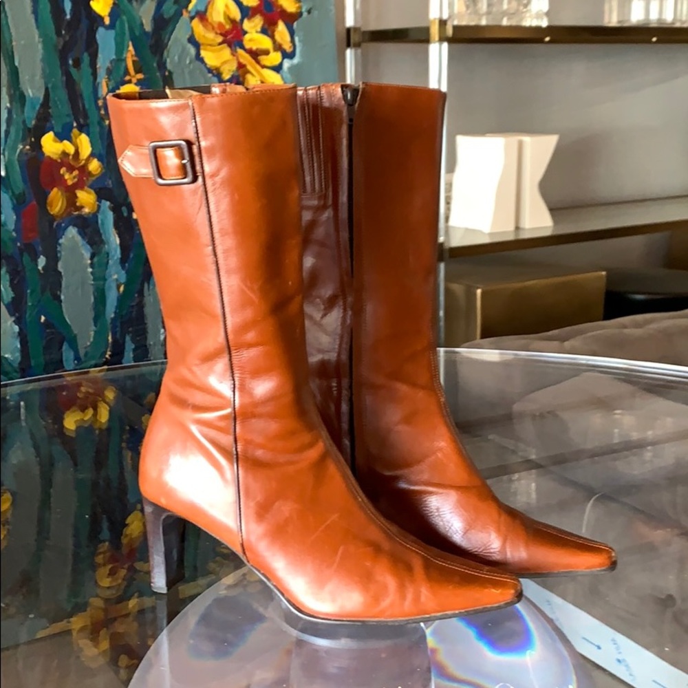 Knee High Leather boots by Amalfi, made in Italy